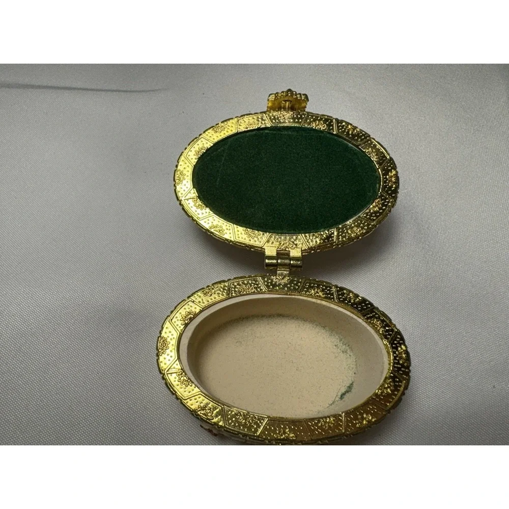 Vintage Style Trinket Box with Victorian Shoe Lid-Floral Porcelain Keepsake box
